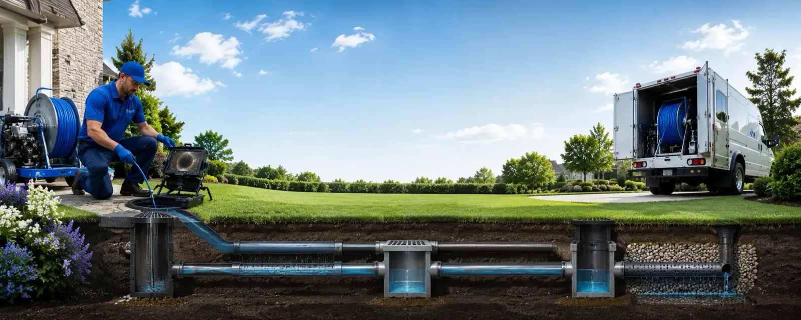Outdoor drain cleaning information for Roberts, IL